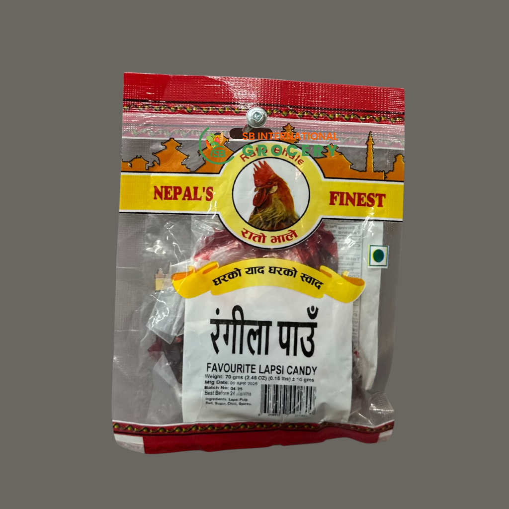 Rangila Pau Titaura – Rato Bhale Nepali spicy candy from SB International Grocery